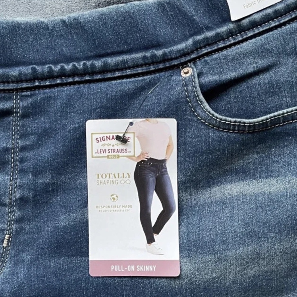 Signature by Levi Strauss & Co. Gold Totally Shaping Pull-On Skinny 26M/W38/L30